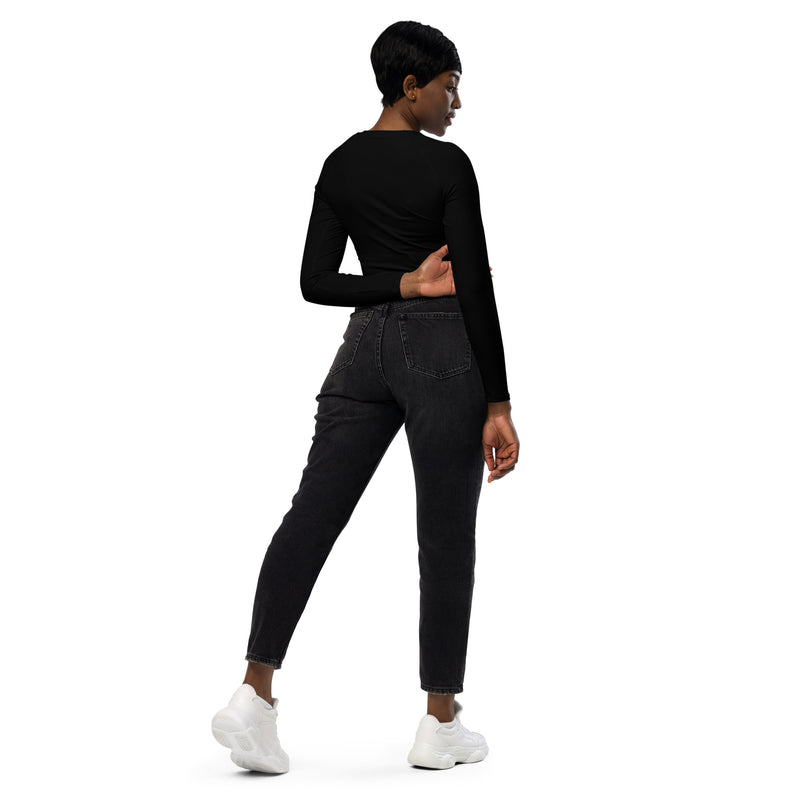 Suffragist Recycled long-sleeve crop top - Objet D'Art