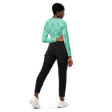 The Real Ogee Recycled long-sleeve crop top - Objet D'Art
