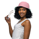 Bubblegum Pink & Mint Reversible bucket hat - Objet D'Art