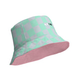 Bubblegum Pink & Mint Reversible bucket hat - Objet D'Art