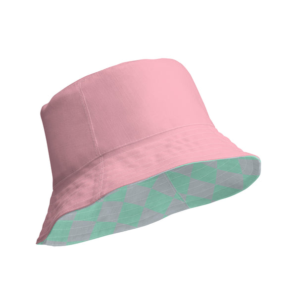 Bubblegum Pink & Mint Reversible bucket hat - Objet D'Art