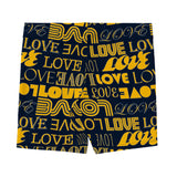 Blue & Gold Love Shorts - Objet D'Art