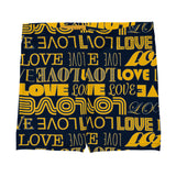 Blue & Gold Love Shorts - Objet D'Art