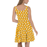 Gold Geisha Skater Dress - Objet D'Art