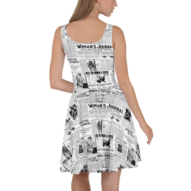 Women Suffrage Healine News Skater Dress - Objet D'Art