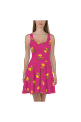 Floral PInk Skater Dress - Objet D'Art