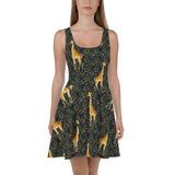 Giraffe Skater Dress - Objet D'Art