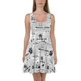 Women Suffrage Healine News Skater Dress - Objet D'Art