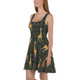 Giraffe Skater Dress - Objet D'Art