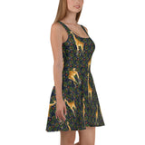 Giraffe Skater Dress - Objet D'Art