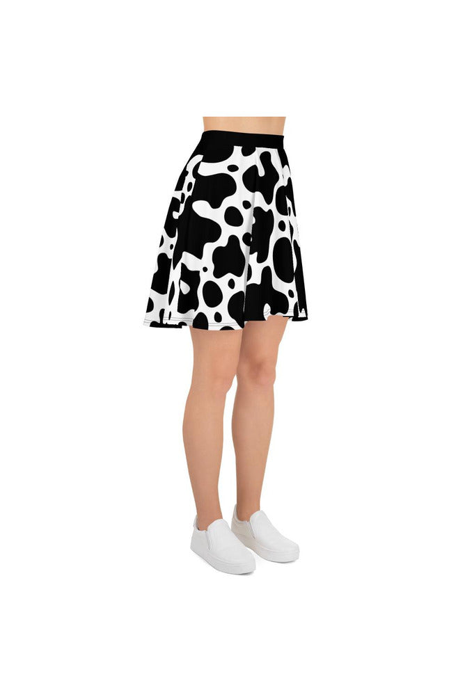 Cow Print Skater Skirt - Objet D'Art