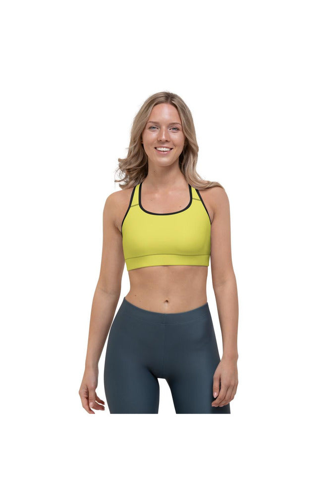 Avocado Yellow Sports bra - Objet D'Art