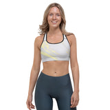 Gold Streaked Marble Sports bra - Objet D'Art