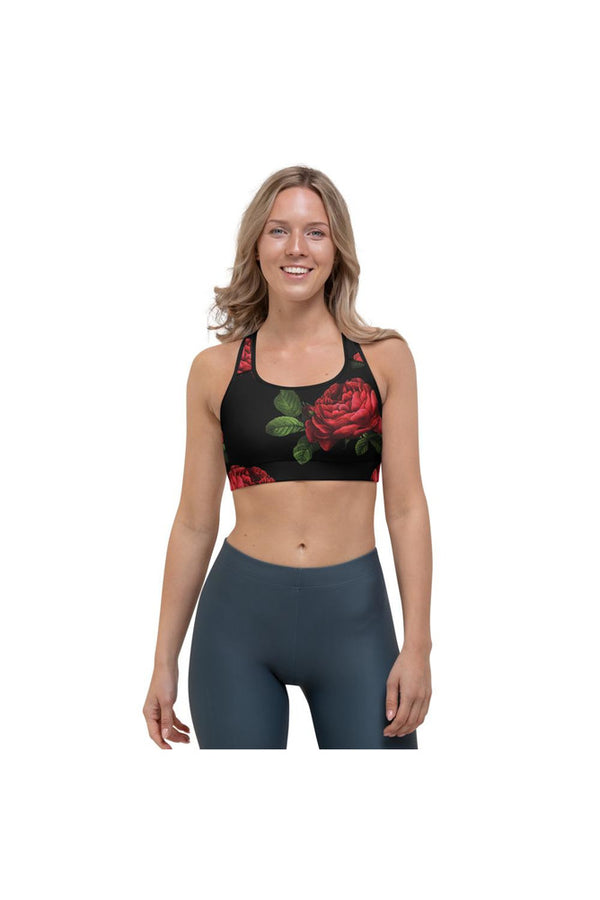 Crimson Rose Sports bra - Objet D'Art