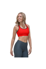 Bright Red Sports bra - Objet D'Art