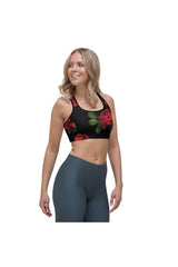 Crimson Rose Sports bra - Objet D'Art