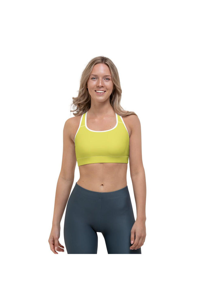Avocado Yellow Sports bra - Objet D'Art