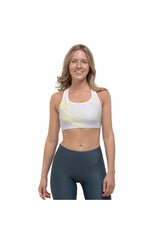 Gold Streaked Marble Sports bra - Objet D'Art