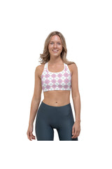 Pink Argyle Sports bra - Objet D'Art
