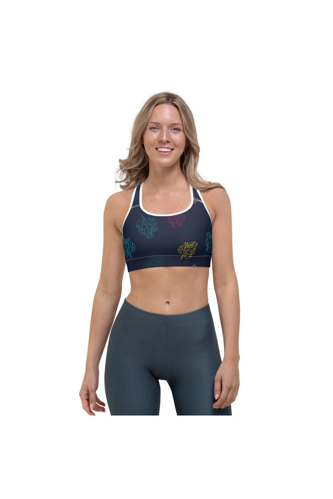 Colorful Leaves Sports bra - Objet D'Art