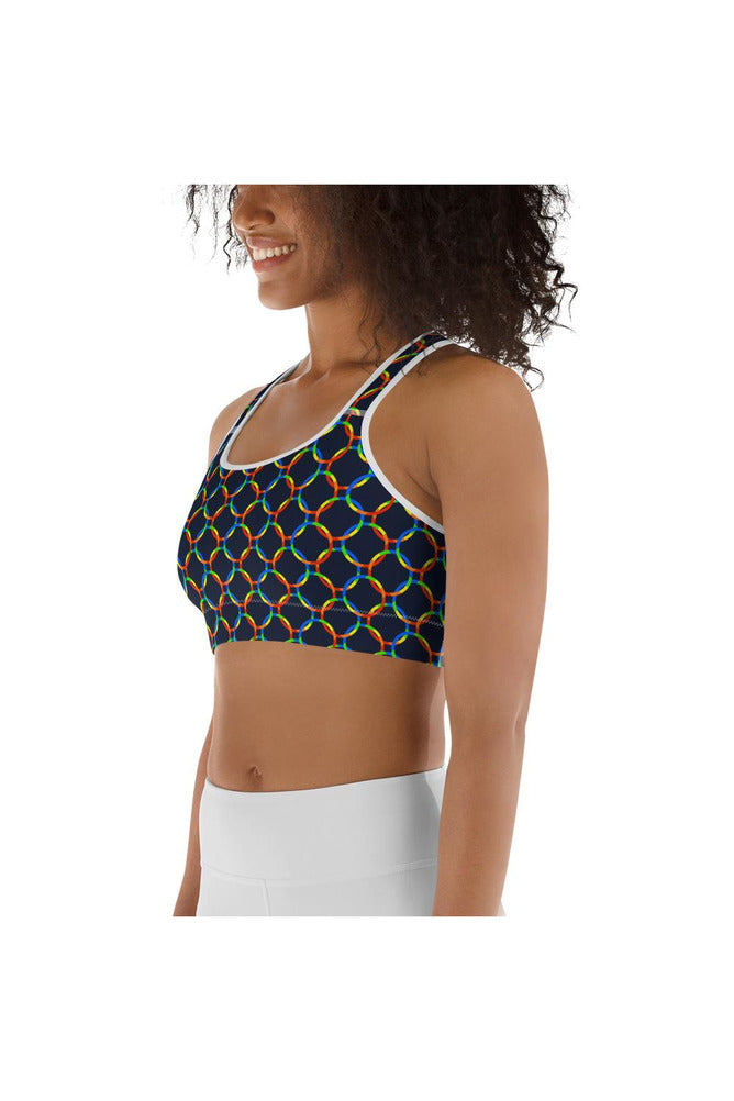 Color Wheel Sports bra - Objet D'Art