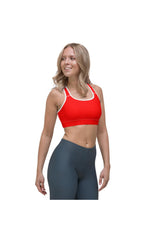 Bright Red Sports bra - Objet D'Art