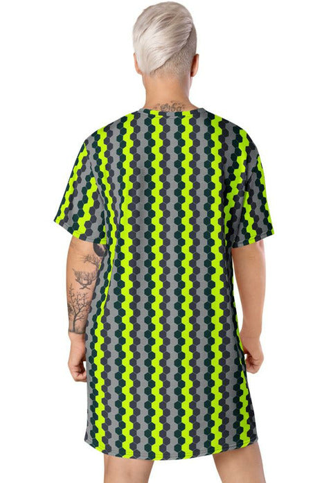 Honeycomb T-shirt dress - Objet D'Art
