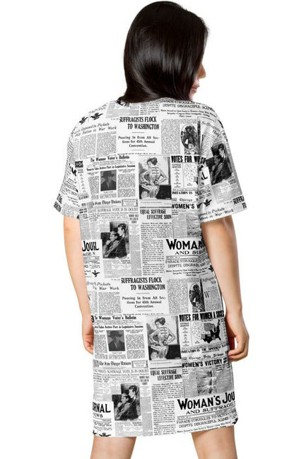 Women's Suffrage T-shirt dress - Objet D'Art