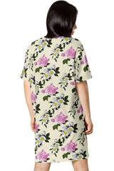 Floral T-shirt dress - Objet D'Art