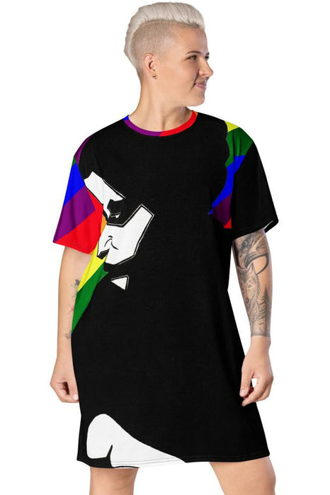 Portrait of the Unknown Woman T-shirt dress - Objet D'Art