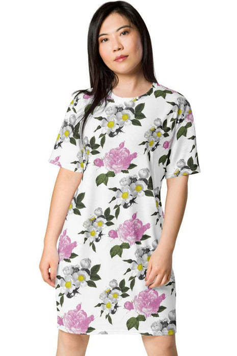 Floral T-shirt dress - Objet D'Art