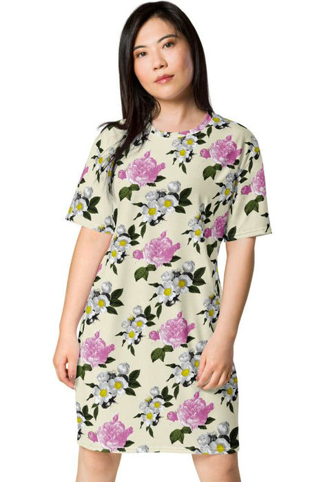 Floral T-shirt dress - Objet D'Art