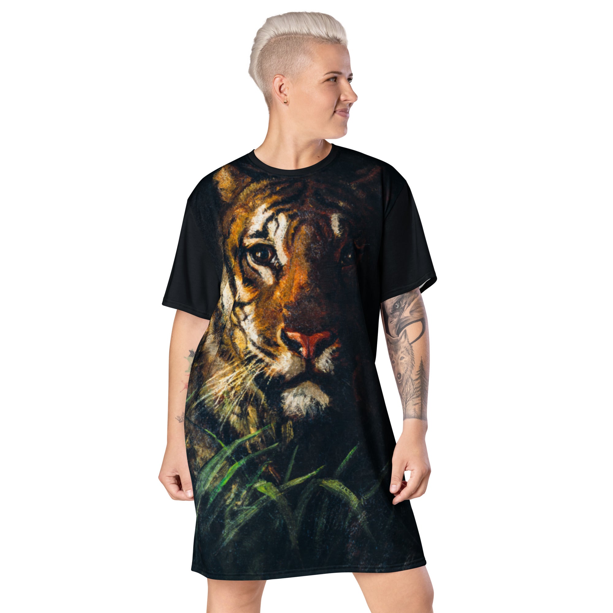 Tiger t hot sale shirt dress