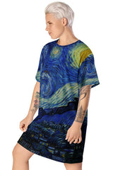 Starry Nights T-shirt dress - Objet D'Art