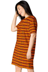 Kente Cloth T-shirt dress - Objet D'Art