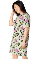 Floral T-shirt dress - Objet D'Art