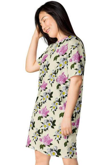 Floral T-shirt dress - Objet D'Art