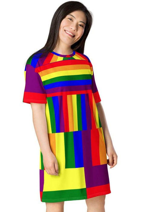 Colors T-shirt dress - Objet D'Art