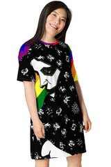 Rainbow & The Unknown Zodiac Woman T-shirt dress - Objet D'Art