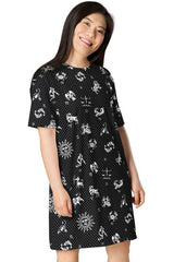 Zodiac T-shirt dress - Objet D'Art