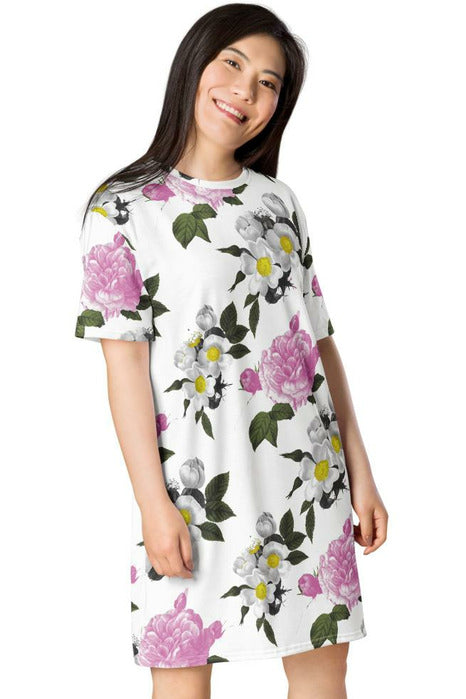 Floral T-shirt dress - Objet D'Art