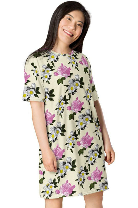 Floral T-shirt dress - Objet D'Art