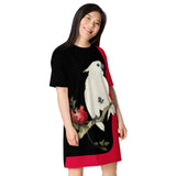 Cockatoo and Pomegranate T-shirt dress - Objet D'Art