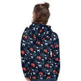 Geisha and Sakura Blossoms Unisex Hoodie - Objet D'Art