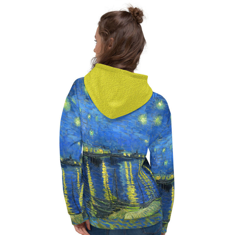 Starry Nights Over The Rhone Unisex Hoodie - Objet D'Art