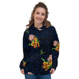 Floral Calligraphy Unisex Hoodie - Objet D'Art