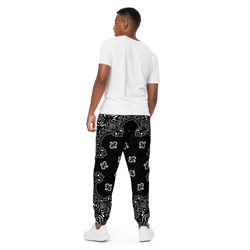 Black Bandana Unisex track pants - Objet D'Art