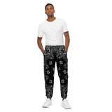 Black Bandana Unisex track pants - Objet D'Art