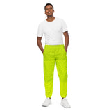 Lime Green Matrix Unisex track pants - Objet D'Art