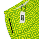 Lime Green Matrix Unisex track pants - Objet D'Art